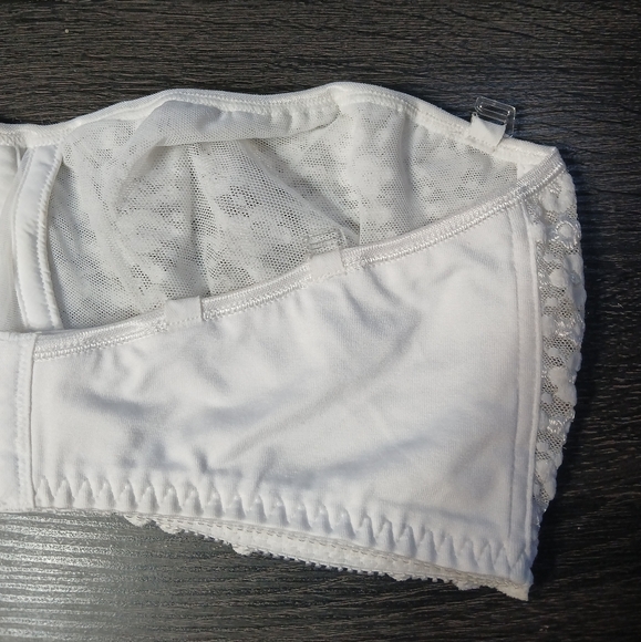 Olga Strapless Underwire Stretch Lace Bra 38D - Picture 8 of 16